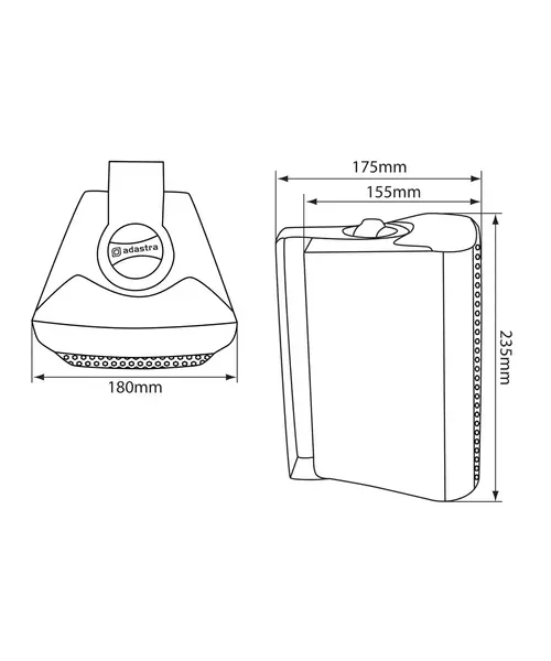 Adastra BC5B 5.25'' Indoor Speakers Black 100.905UK (PAIR)