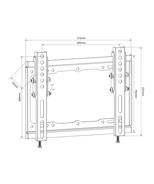 AV:link ST201 Tilt Wall Mount 200x200 129.550UK