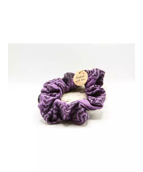 Bandana Purple Handmade Scrunchie