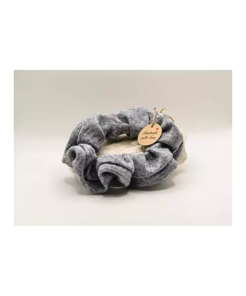Light grey Handmade Scrunchie