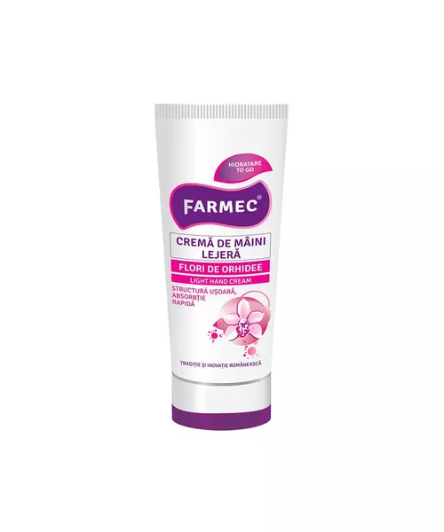 Light hand cream with orchid