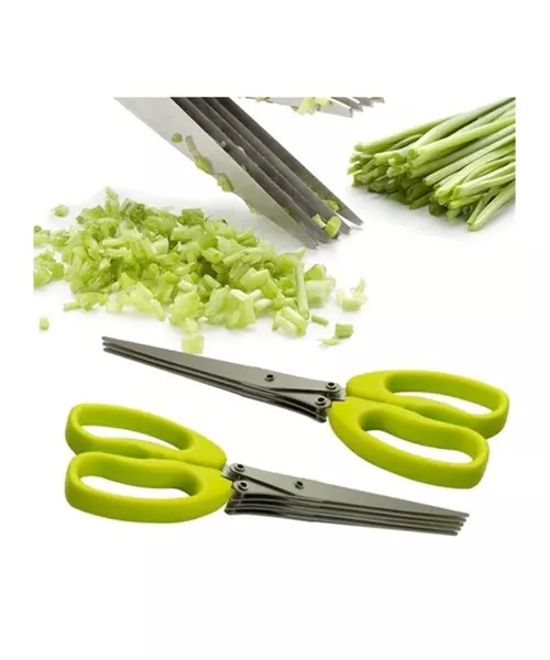 Multi-functional Stainless Steel Kitchen Knives Multi-Layers Scissors