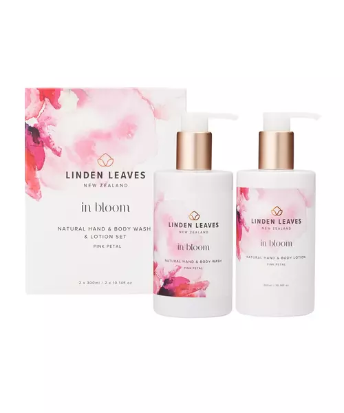 Pink Petal Hand & Body Lotion 300ml and Wash 300ml Boxed Set