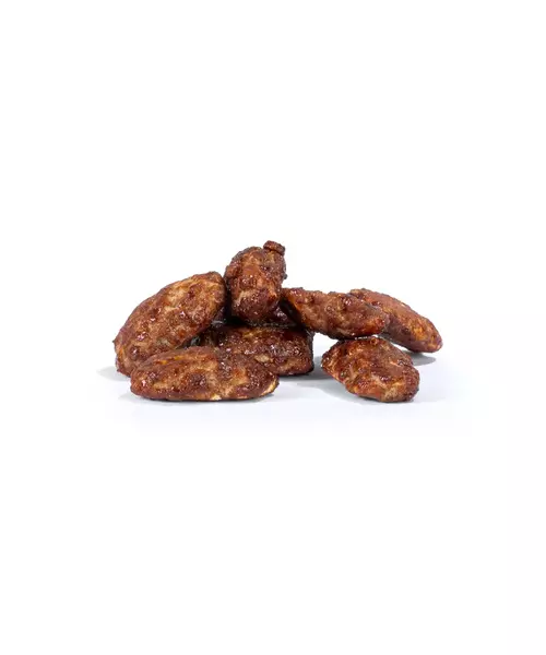 Honey Pecans with Carob Syrup