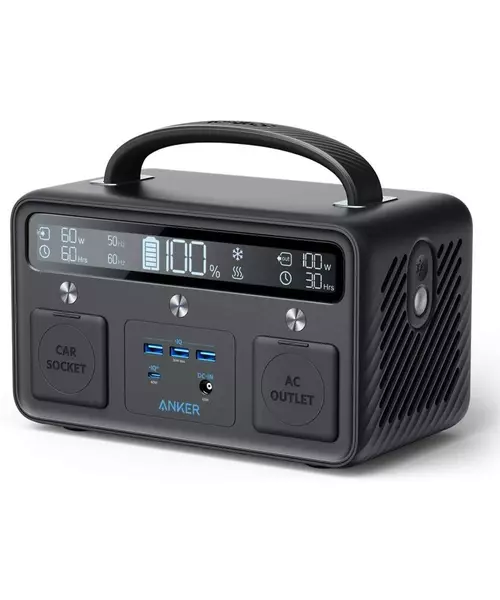 Anker PowerHouse II 400 Portable Power Station 300W/388.8Wh, 110V AC Outlet/60W USB-C Power Delivery