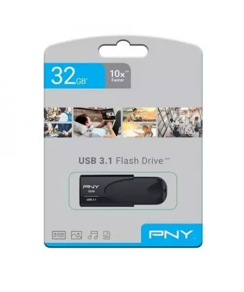PNY Attache 4 USB 3.1 Stick 32GB Black