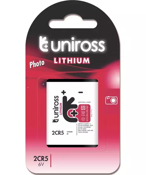 Uniross 2CR5 6V Lithium Battery
