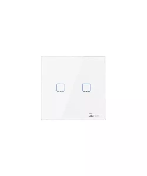Sonoff T2EU2C-RF Smart Wall Touch Switch White (433MHz remote controller )