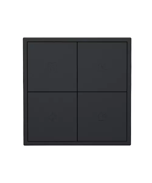 HDL Panel Tile Series 4 Button Smart Panel Ash Gray HDL-M/PT4RA.1