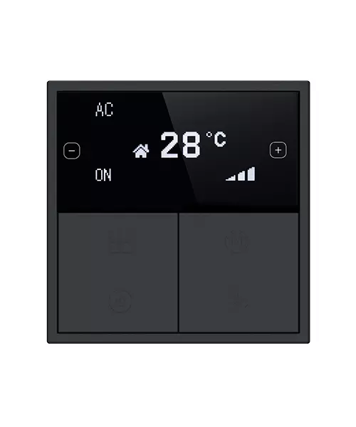 HDL Panel Tile Series OLED Thermostat Ash Gray HDL-M/PTOL6.1