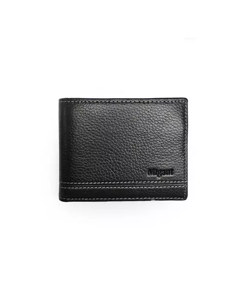 Migant Design Leather wallet white stitching