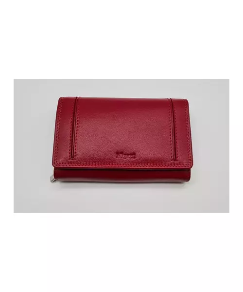 Migant Design Women's Leather Wallet (Model 6022) - Available in Multiple Colors - 17 Credit Card Slots, 2 Note Compartments, and Coin Zip Case