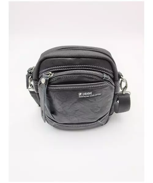 Leastat small semi leather shoulder bag 9712