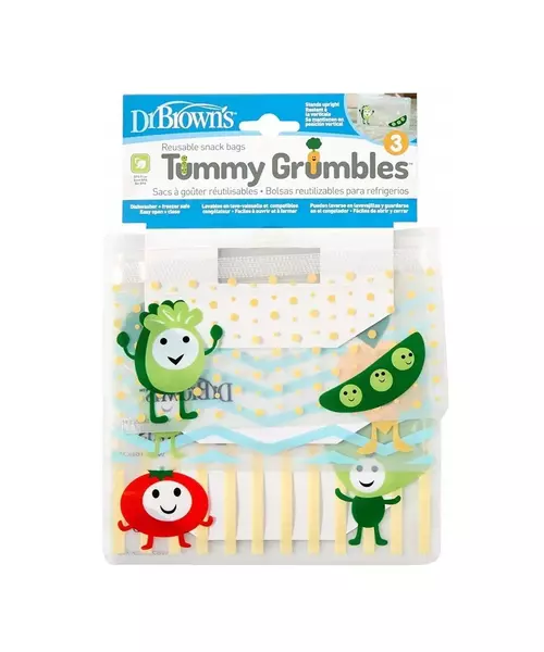 DR BROWN TUMMY SNACK BAGS3P        