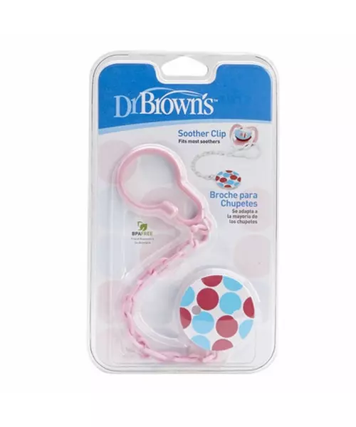 DR BROWN  SOOTHER CLIP PINK