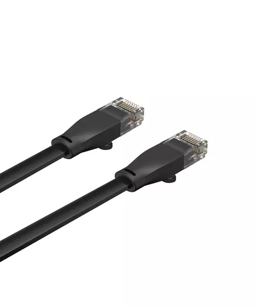 Unitek C1810GBK Flat Patch Cable CAT6 Black 2.0m