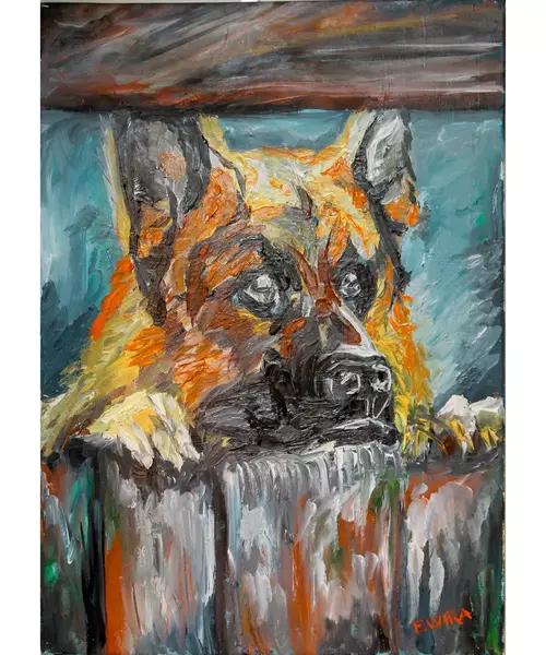 ‘’Dog’’,original painting