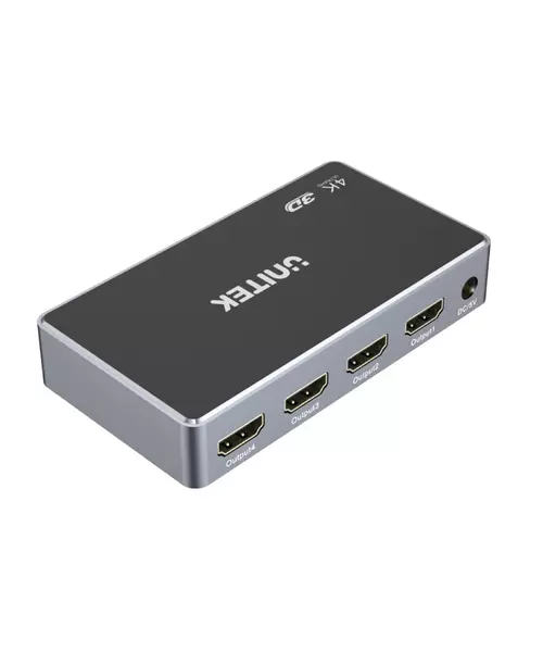 Unitek V1109A 4K HDMI Splitter 1 In-4 Out Black/Space Grey