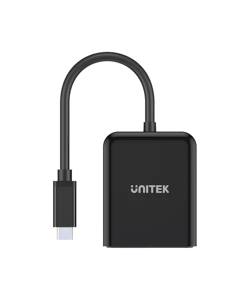 Unitek V1408A Type-C To Dual HDMI 4K 60Hz MST Adapter Black