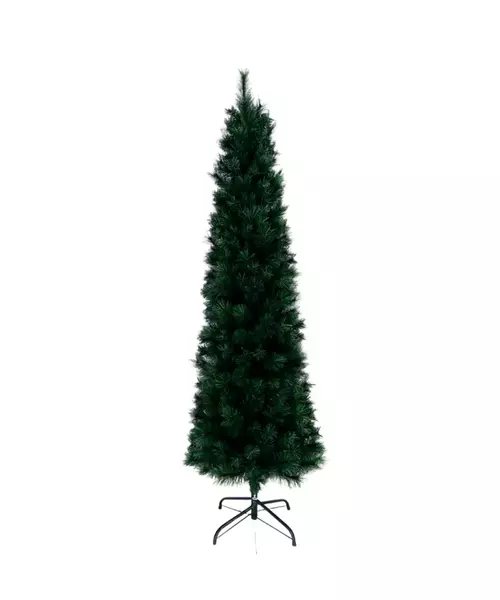 MJVA7046P2F5/210CM Flocked Slim Christmass Tree Green 463tips Χιονισμενο