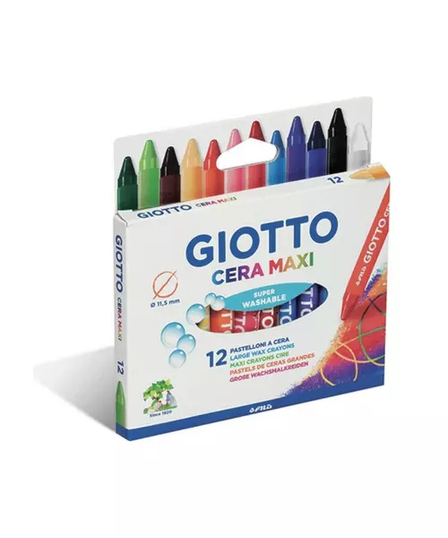 Giotto Σετ Κηρομπογιές Cera 10cm 12τμχ &#8211; Giotto