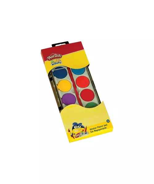 Νερομπογιές 12 Χρώματα &#038; 1 Πινέλο &#8211; Gim Play-Doh