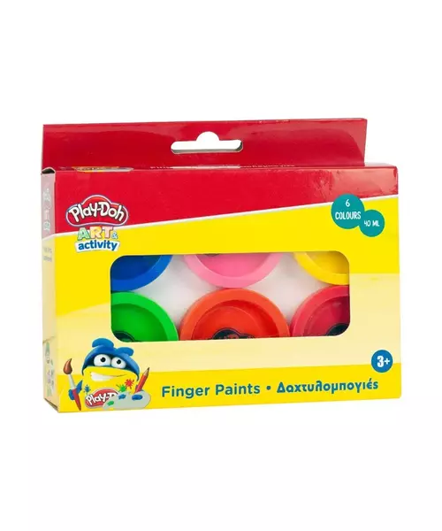 Σετ Δακτυλομπογιές 40ml 6τμχ &#8211; Gim Play-Doh