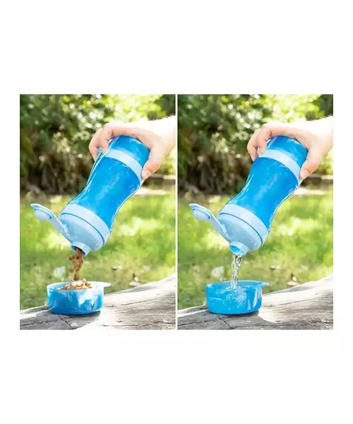 InnovaGoods Μπουκάλι Κατοικιδίων με Δοχεία Νερού και Τροφής 2 σε 1 V0103141