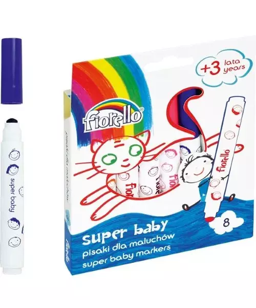SUPER BABY markers Fiorello– 8 colors