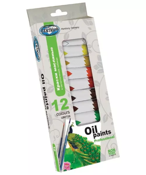 Oil paints,metal tubes 12col. *12ml /paper box
