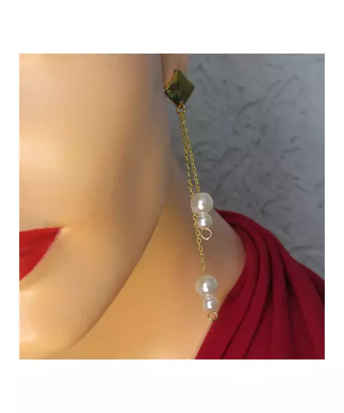 Long Earrings "Ηanging pearls -2"