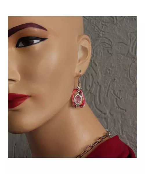 Earrings "Gorgeous red"