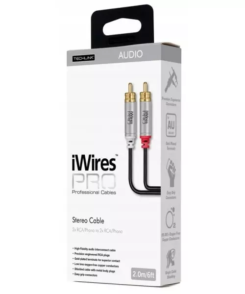 Techlink iWiresPRO 2RCA to 2RCA Cable 2.0m 711032