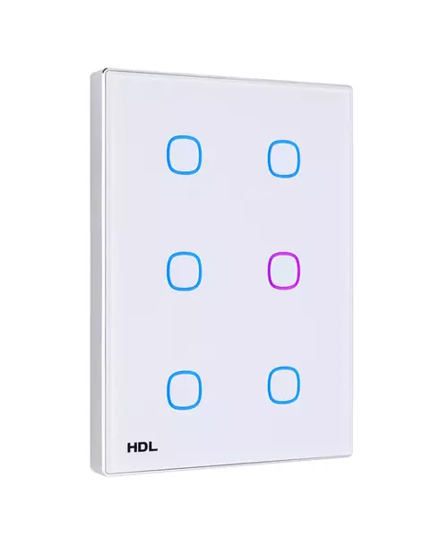 HDL Panel iTouch Series 6 Buttons White US