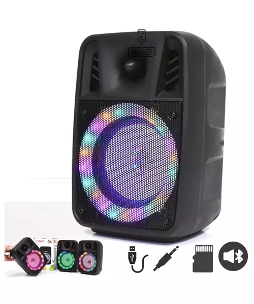 Bluetooth Speaker Portable With LED Light Black BB40City