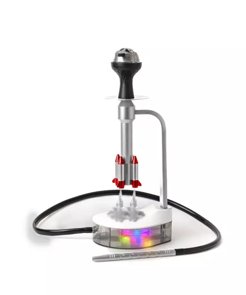 Shisha Rocket Jet SILVER With Accessories