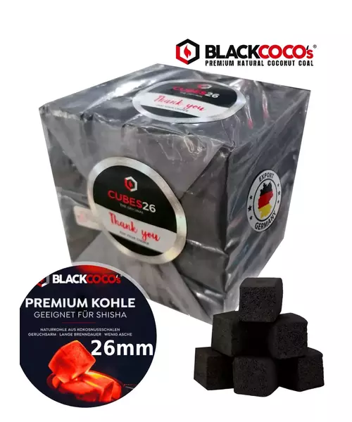 Charcoal Coconut BlackCocos 1kg Coal for Shisha