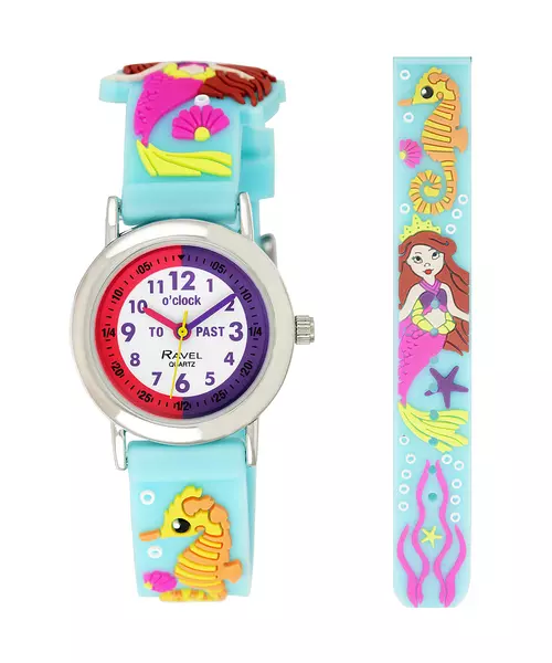 Ravel-Kid's Cartoon Time-Teacher Watch - Mermaid