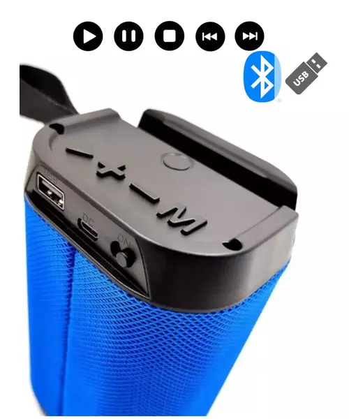 Bluetooth Speaker Portable With LED Light Grey BB10City