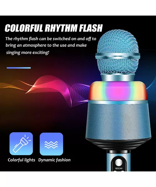 Karaoke Microphone Bluetooth Speaker Black 33ACity