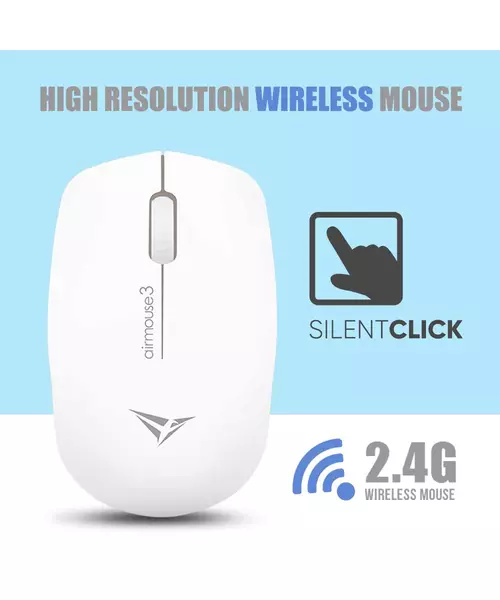 Alcatroz Airmouse3 Wireless Mouse Silent White