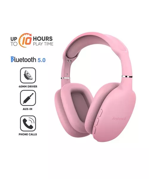 SonicGear Airphone 6 Bluetooth Headphones Pink