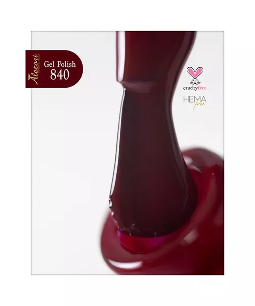 Gel polish № 840 15ml. ΒΑΘΥ ΚΟΚΚΙΝΟ. Ημιμόνιμο βερνίκι