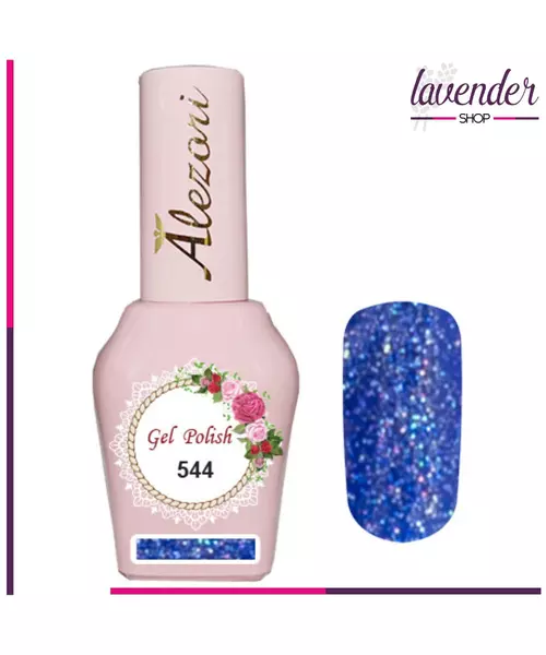 Gel polish № 544 15ml. BLUE ΜΕ ΨΙΛΟ GLITTER ΙΡΙΔΙΖΟΝ. Ημιμόνιμο βερνίκι.