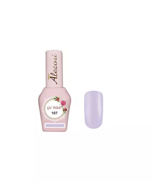 Gel polish №107 15ml.ΑΝΟΙΧΤΟ ΛΙΛΑ ΠΑΣΤΕΛ. Ημιμόνιμο βερνίκι.