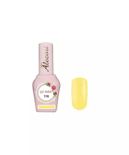 Gel polish №118 15ml.ΚΙΤΡΙΝΟ ΑΝΟΙΧΤΟ. Ημιμόνιμο βερνίκι.