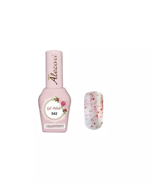 Gel polish №542 15ml.ΔΙΑΦΑΝΟ ΠΙΤΣΙΛΩΤΟ. Ημιμόνιμο βερνίκι.