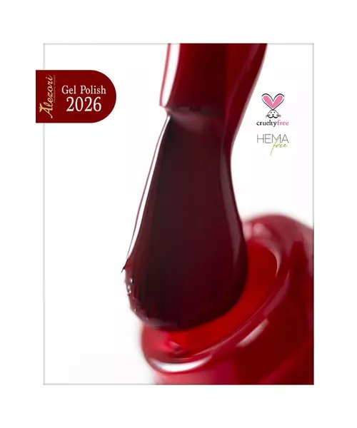 Gel polish №2026 15ml. ΚΟΚΚΙΝΟ ΚΑΘΑΡΟ. Ημιμόνιμο βερνίκι.