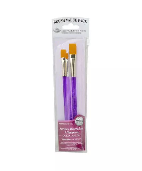 Acrylic Paint Brushes Set (3 Piece)