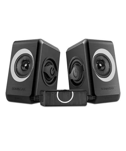 Sonicgear Quatro2 2.0 USB Powered PC Speakers Grey 12W